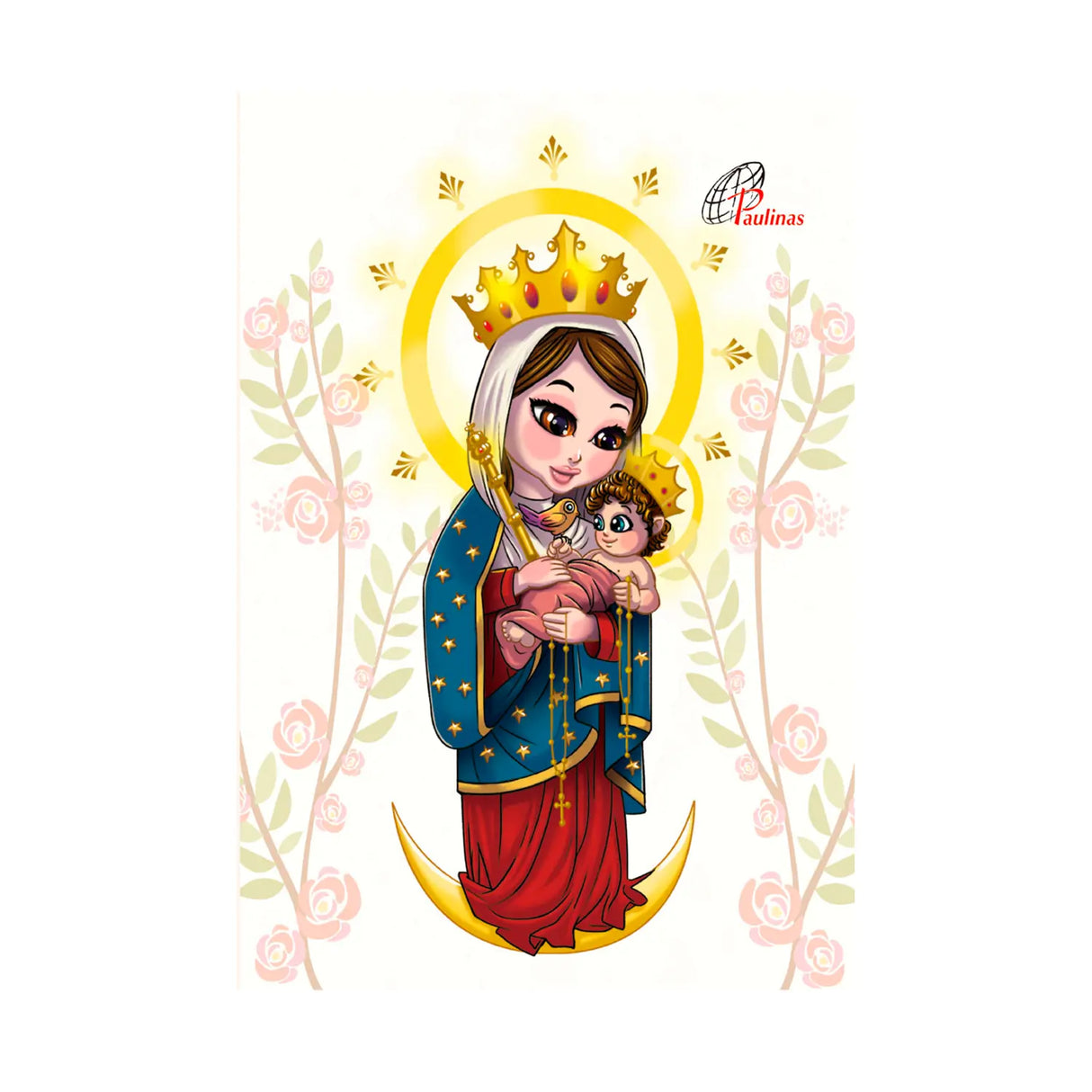 Virgin of Chiquinquirá sewn children's notebook