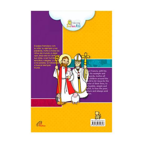 Pope Francis reads and colors-Bilingual