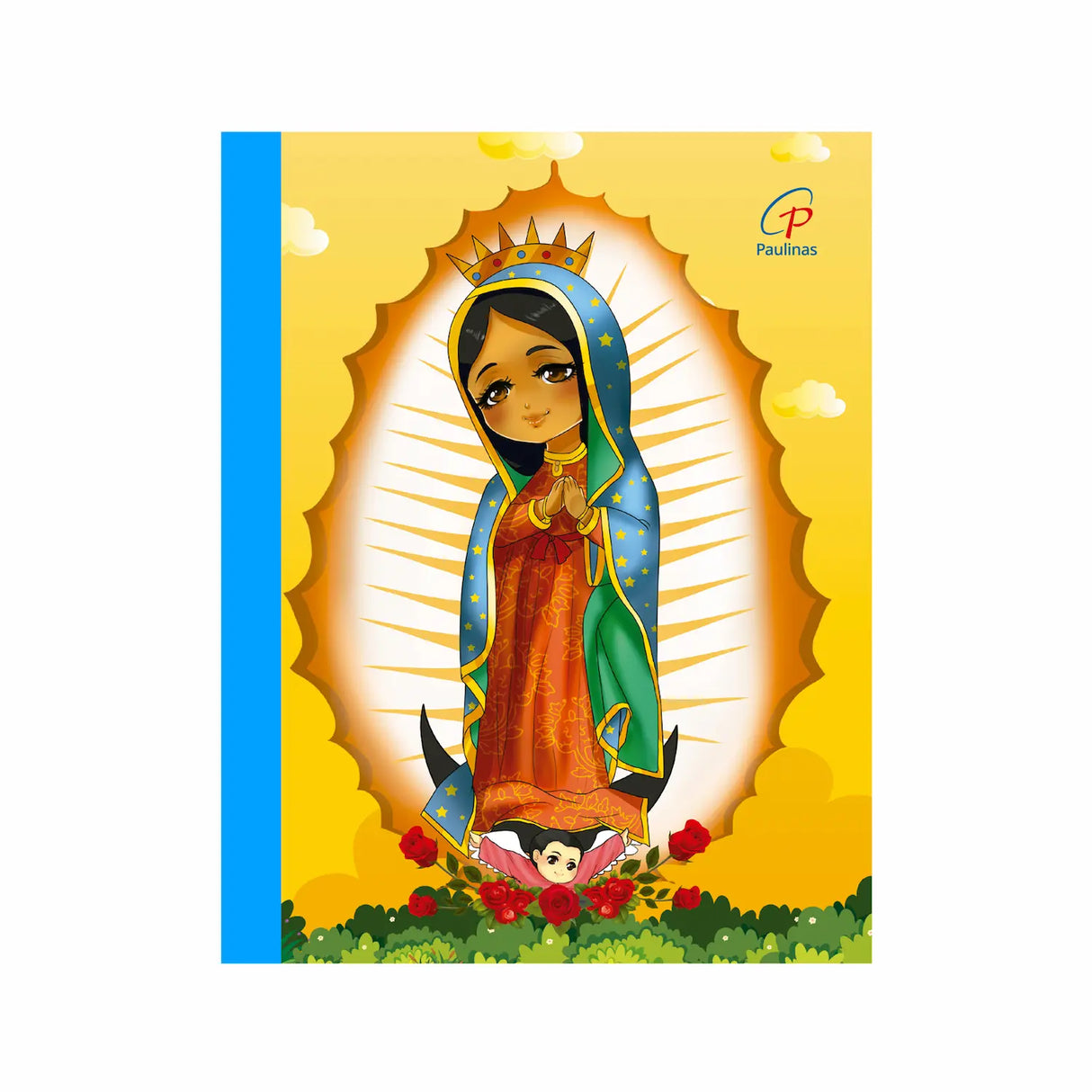 Children's notebook with sewn lines - Virgin of Guadalupe 