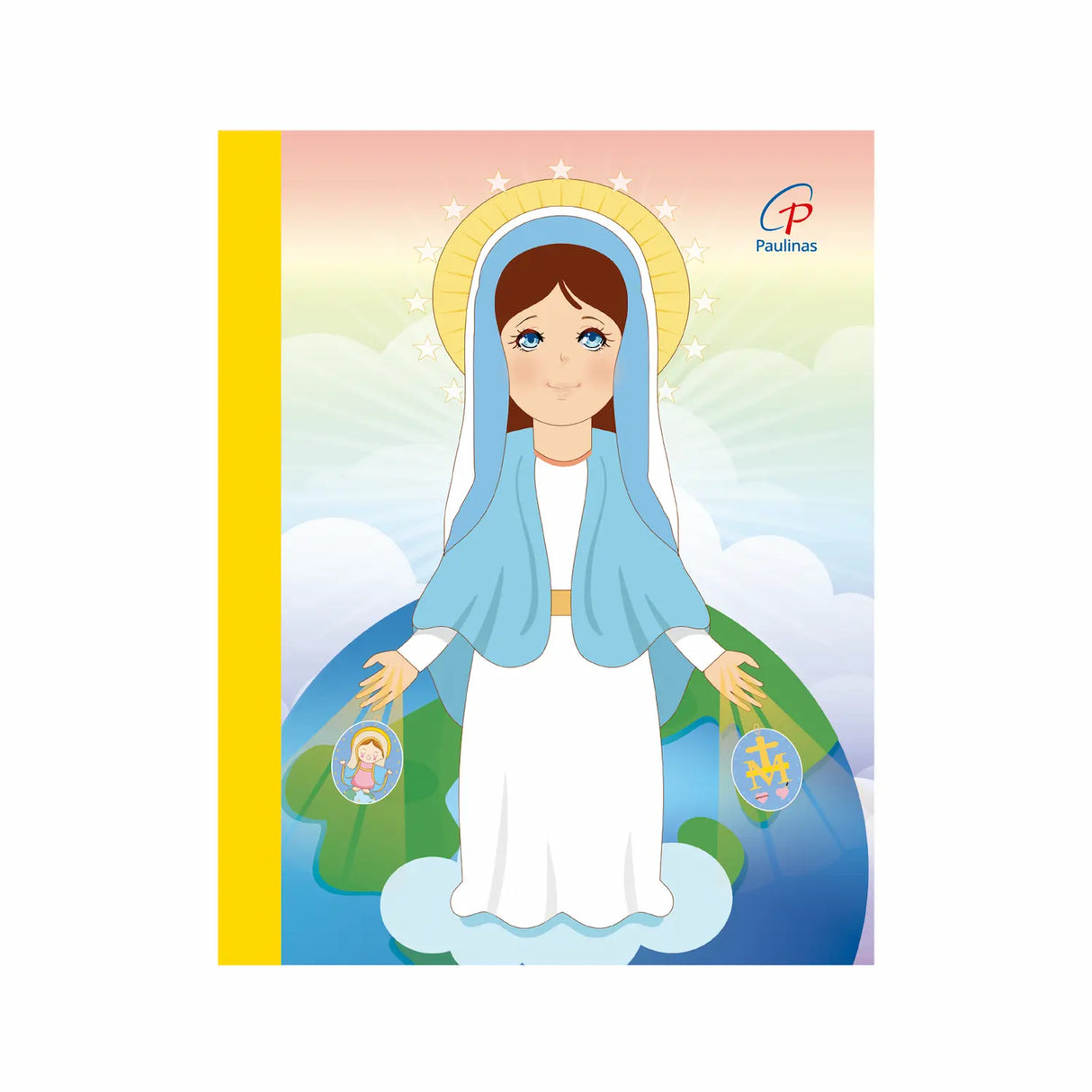Children's notebook with sewn lines - Virgin of the Miraculous Medal 