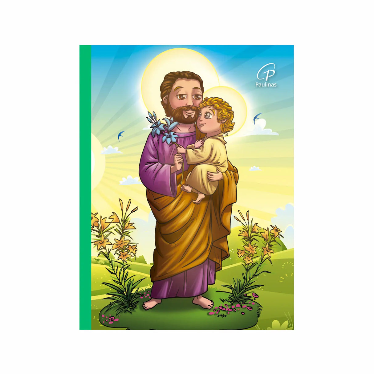 Saint Joseph sewn children's notebook