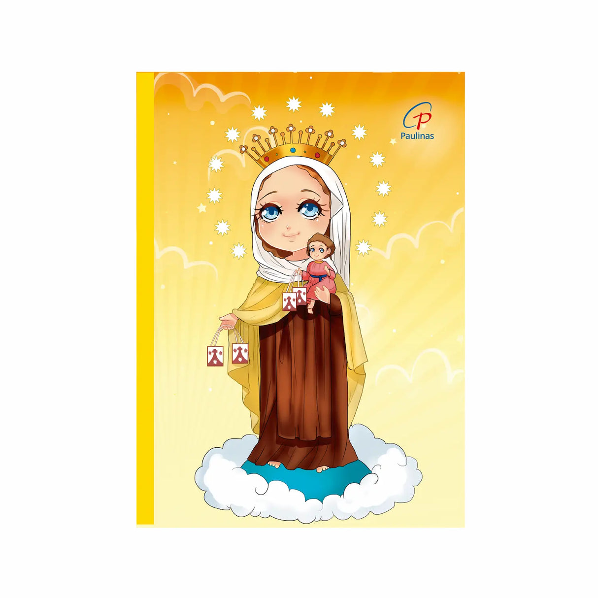 Sewn children's notebook - Virgin of Carmen 
