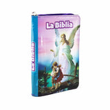 Biblia de Nuestro Pueblo con forro ángel de la guarda