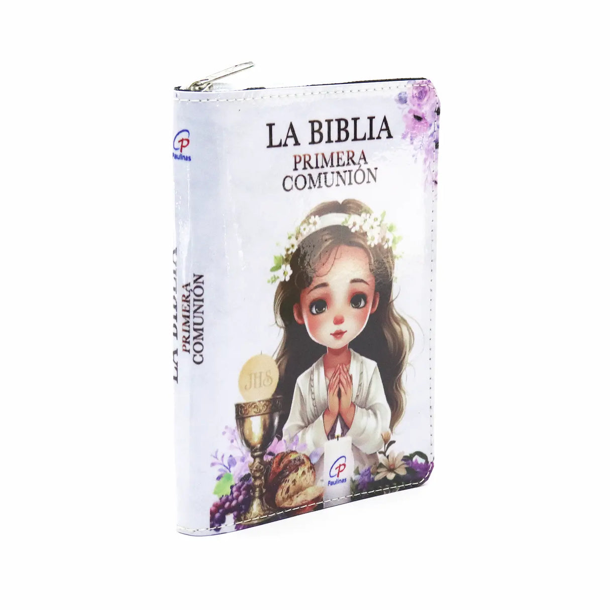 Biblia de Nuestro Pueblo con forro primera comunión niña