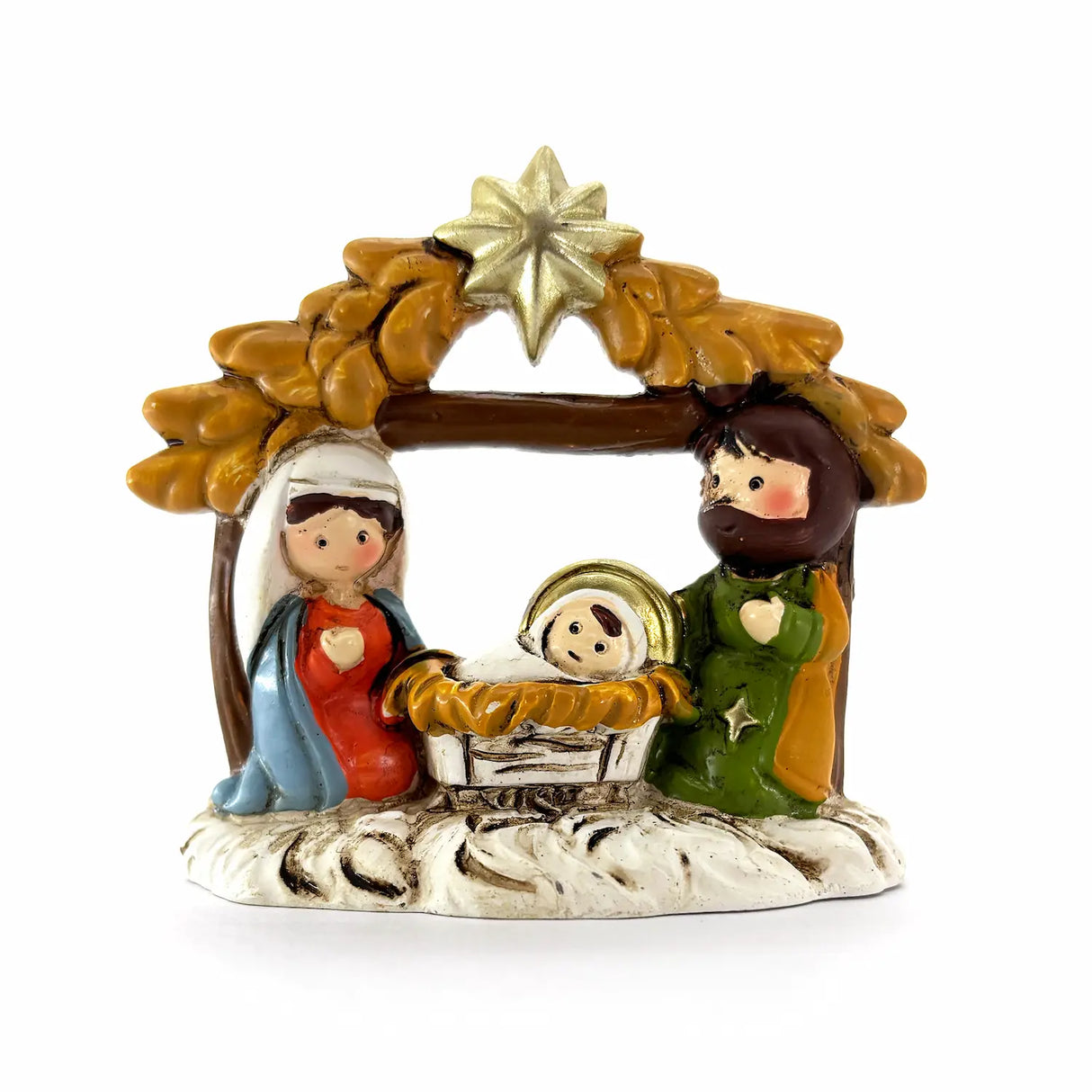 Pesebre con choza - 6.6 cm