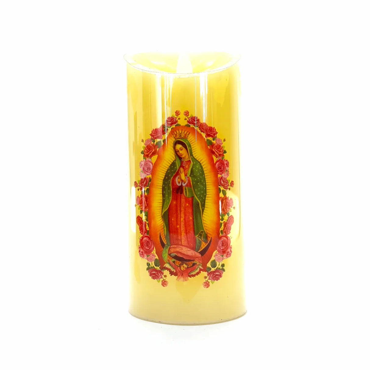 Vela led de la Virgen de Guadalupe grande